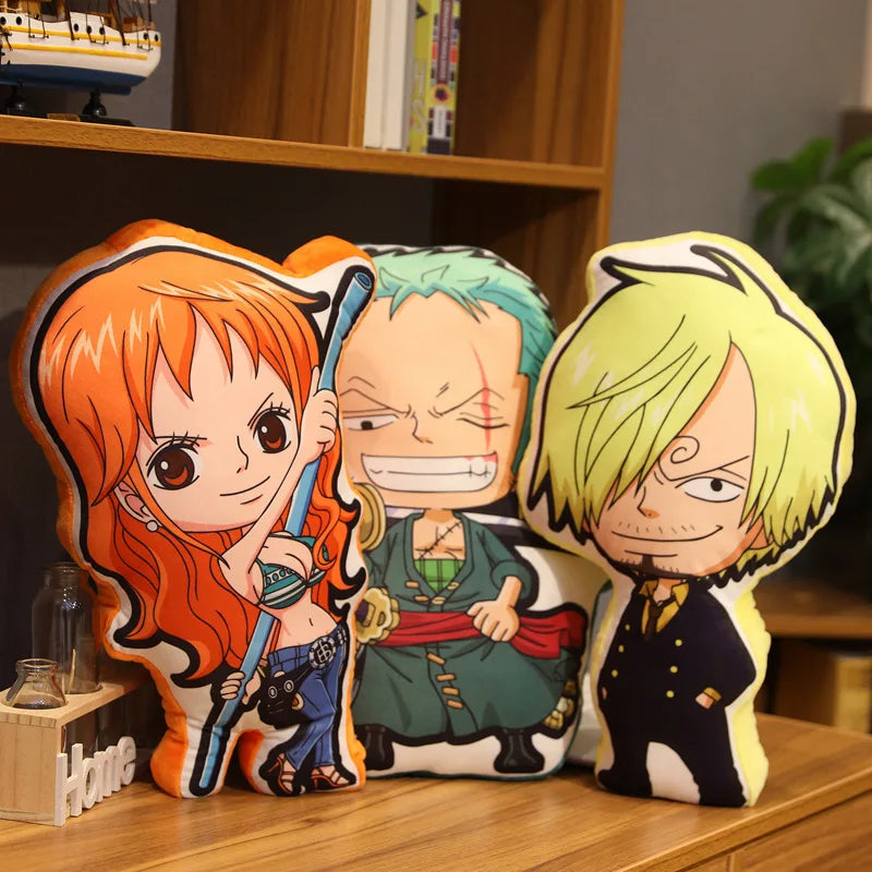 One Piece Kawaii Pillow Dolls – Luffy, Zoro, Sanji, Chopper, Usopp &amp; More