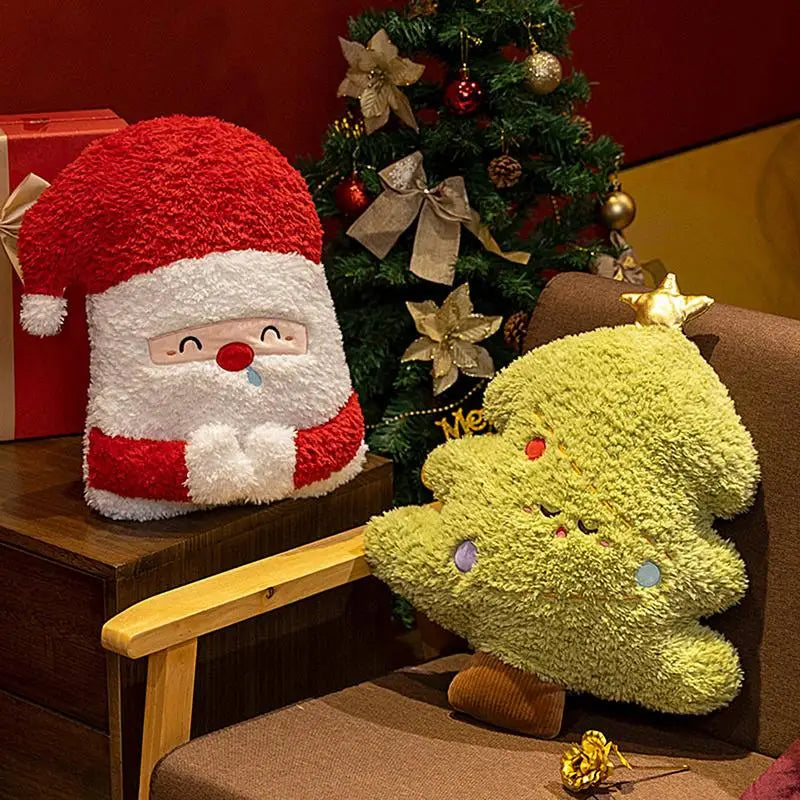 Cute Christmas Series Doll Santa Claus Elk Plush Toy Stuffed Soft Christmas Tree Toys for Kids Girls Xmas Gift Decor Props