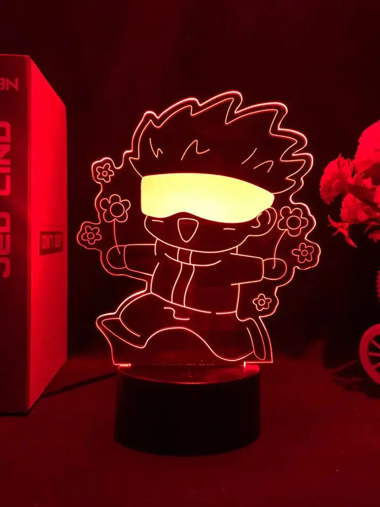 Jujutsu Kaisen LED Acrylic Stand - Gojo, Sukuna, Megumi Room3D LED Night Light