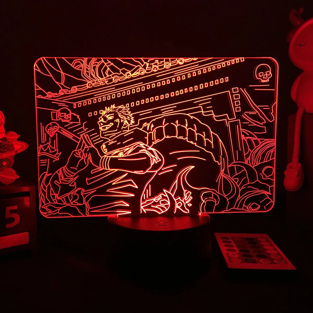 Jujutsu Kaisen LED Acrylic Stand - Gojo, Sukuna, Megumi Room3D LED Night Light