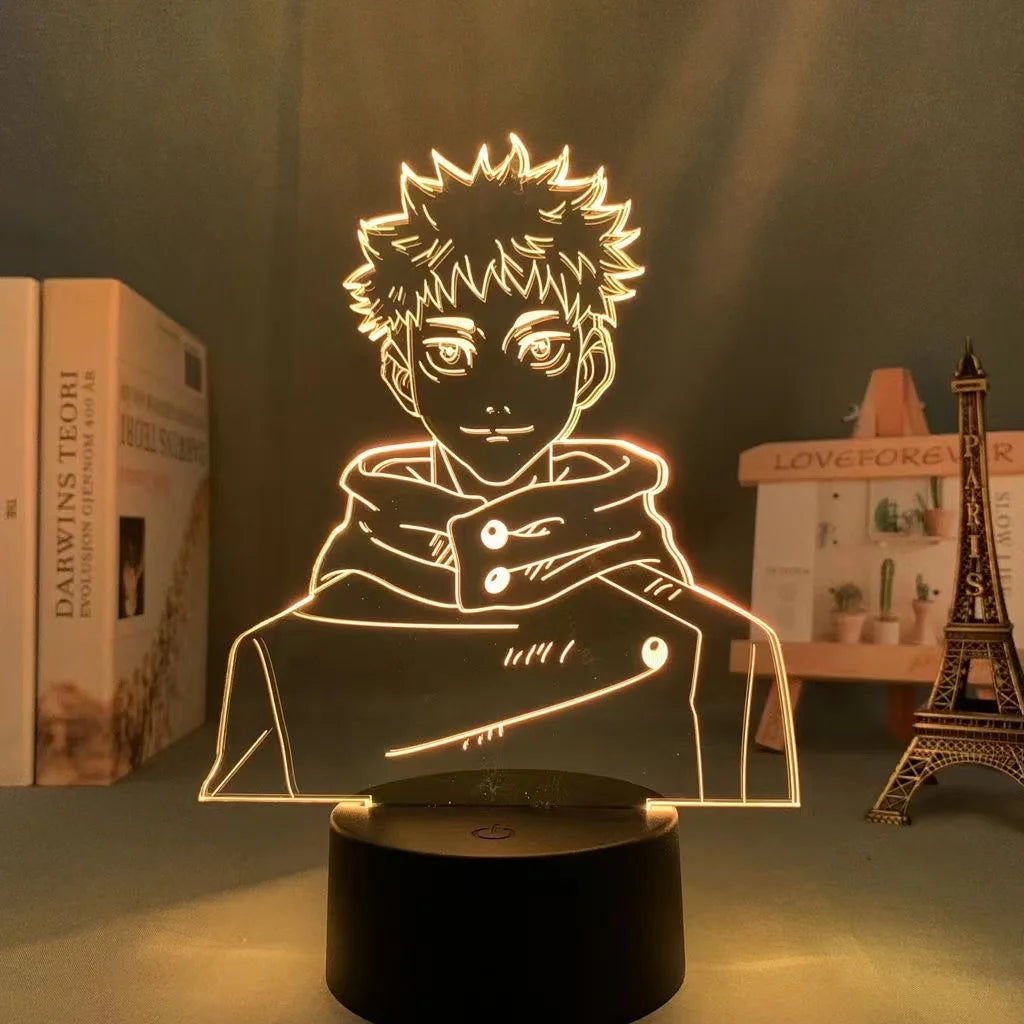 Jujutsu Kaisen LED Acrylic Stand - Gojo, Sukuna, Megumi Room3D LED Night Light