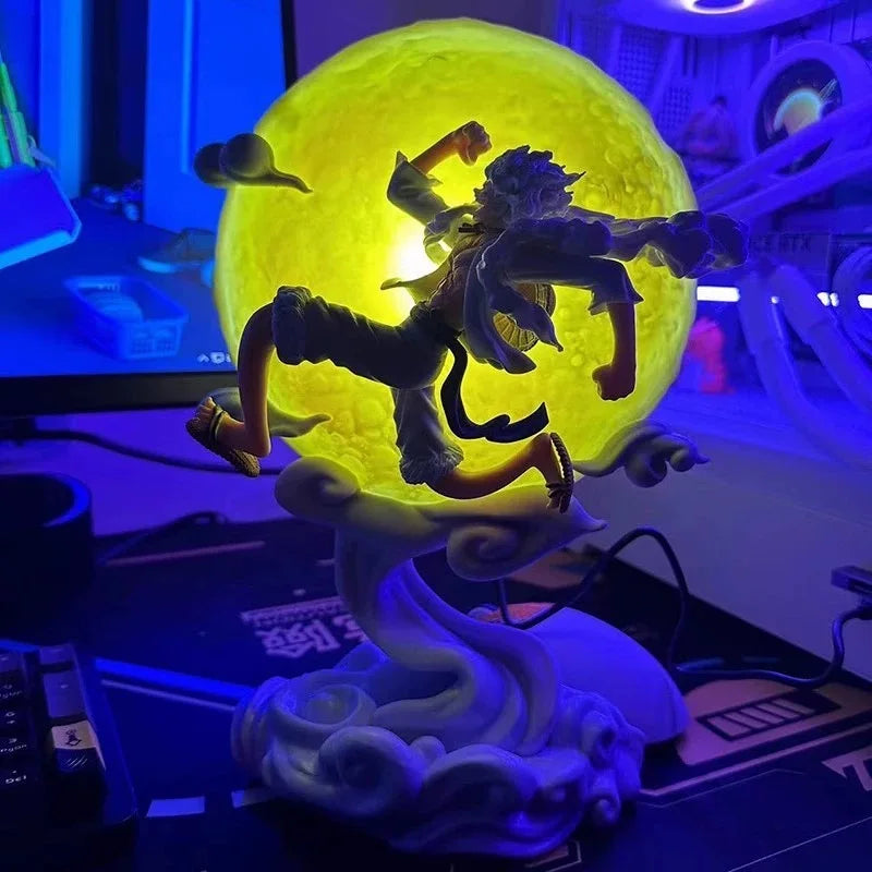 Night Lamp One Piece Anime Figure Moon Model Collection Toys.