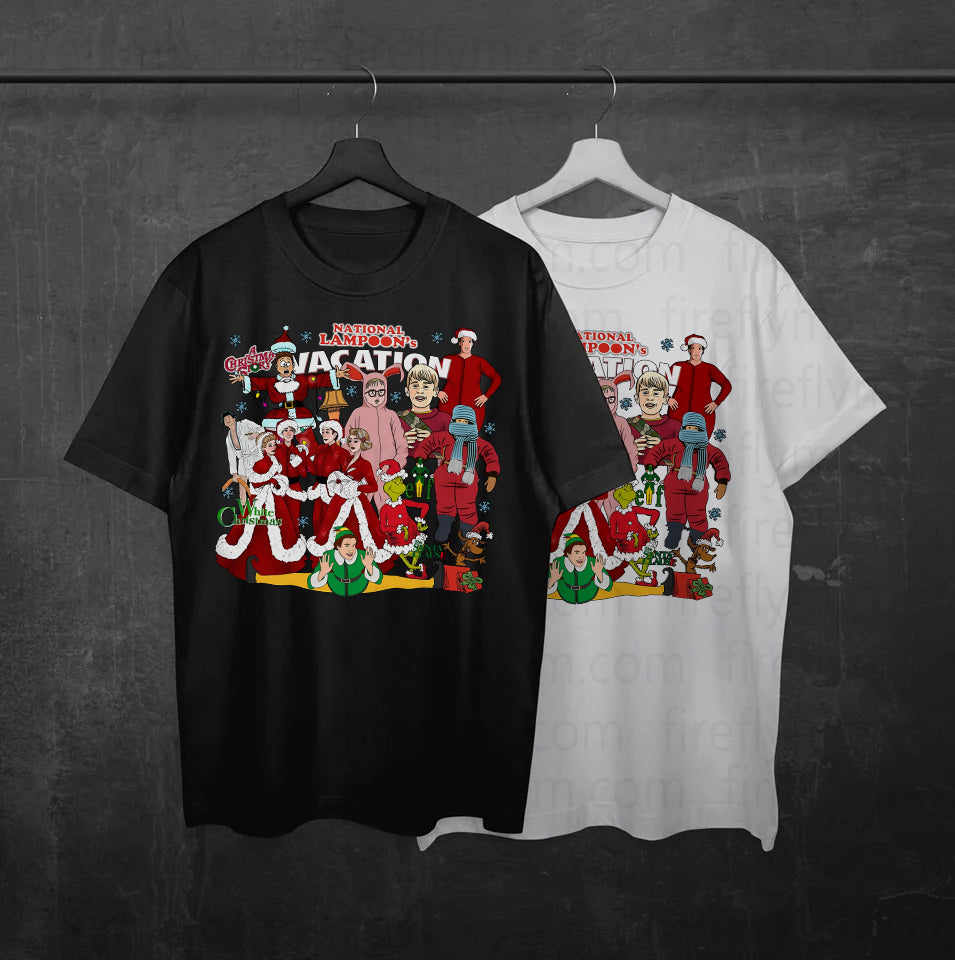 Christmas Movies Character Funny Xmas Unisex Santa T-Shirt Sweatshirt, Christmas Shirt 2024